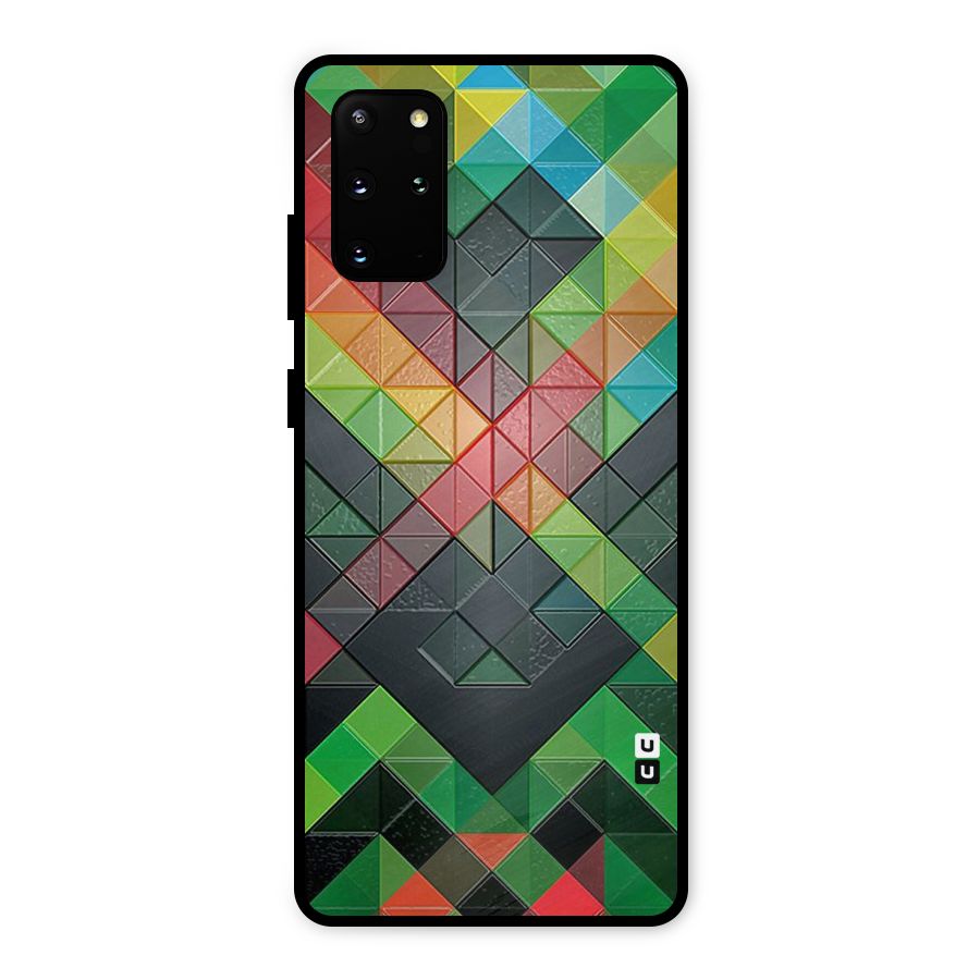 Too Much Colors Pattern Metal Back Case for Galaxy S20 Plus