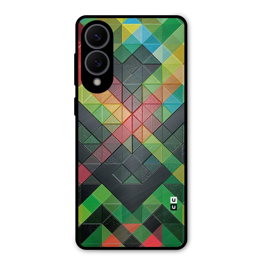 Too Much Colors Pattern Metal Back Case for Galaxy S25 Edge
