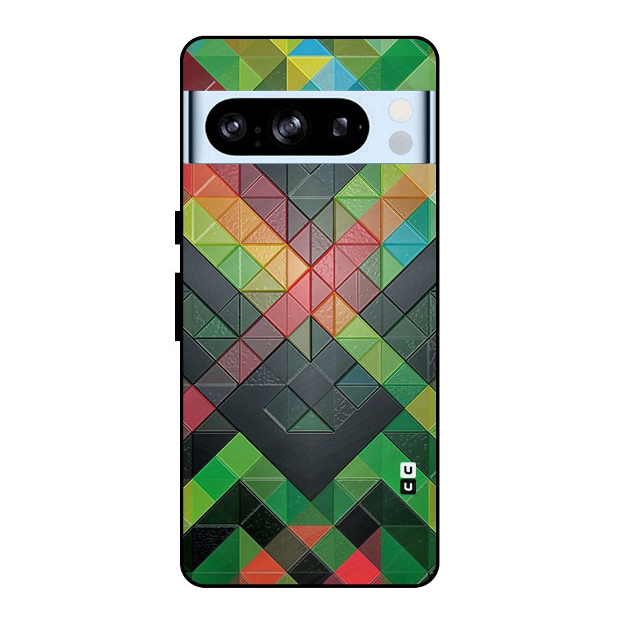 Too Much Colors Pattern Metal Back Case for Google Pixel 8 Pro