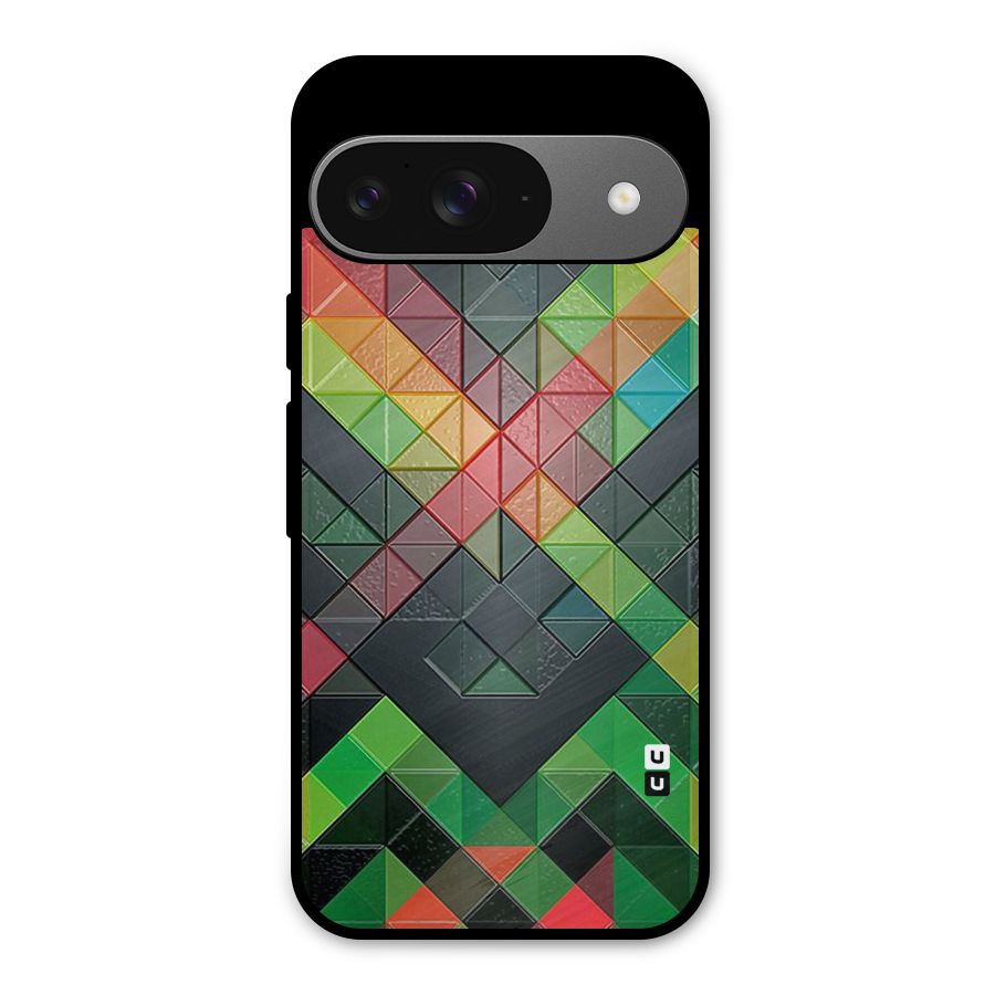 Too Much Colors Pattern Metal Back Case for Google Pixel 9