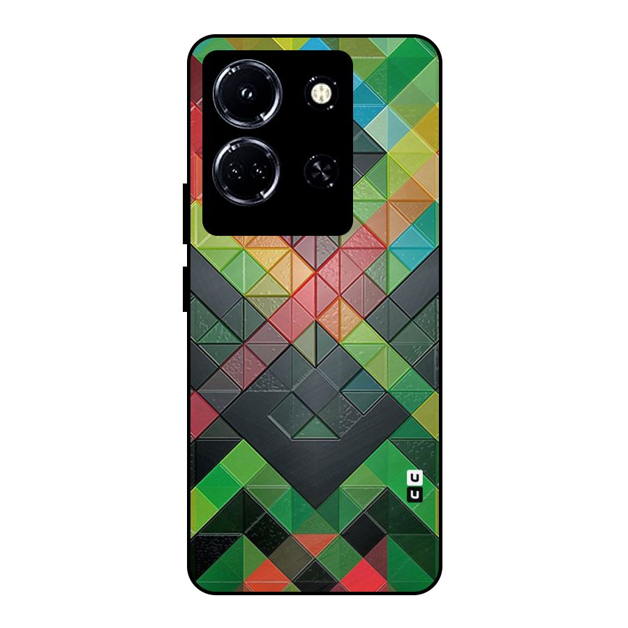 Too Much Colors Pattern Metal Back Case for Infinix Note 30 5G