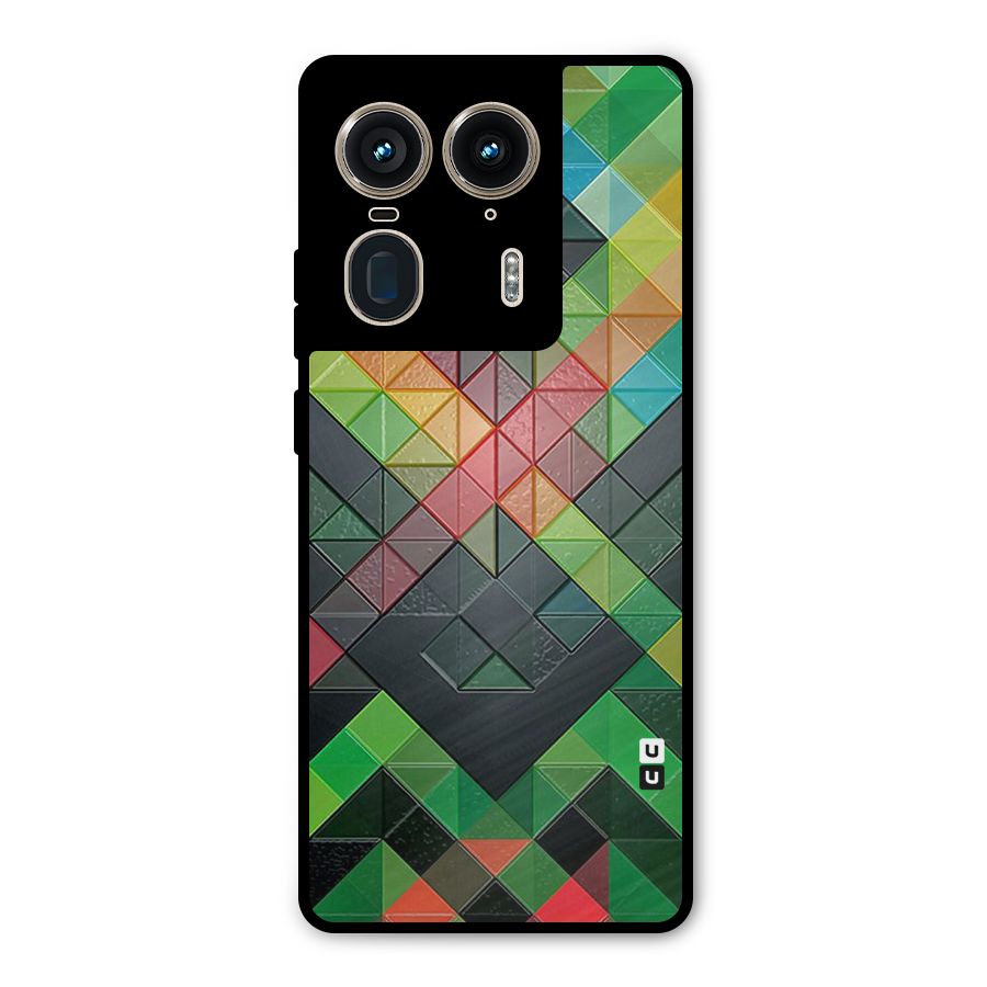 Too Much Colors Pattern Metal Back Case for Motorola Edge 50 Ultra