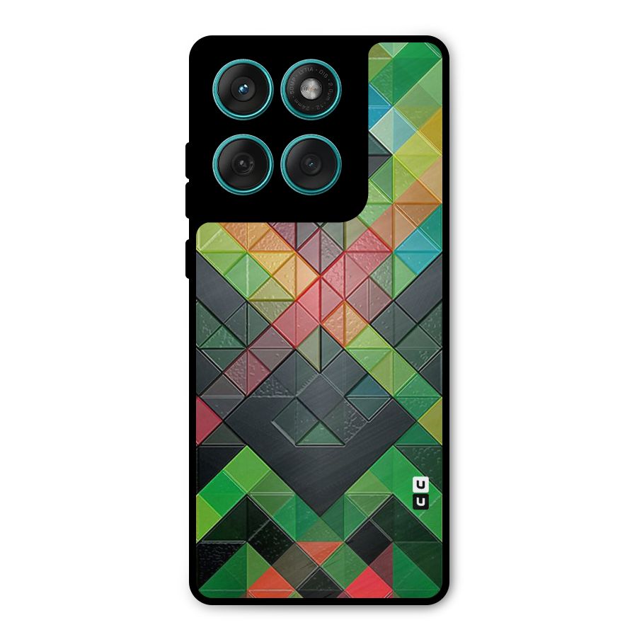 Too Much Colors Pattern Metal Back Case for Motorola Edge 60 Fusion
