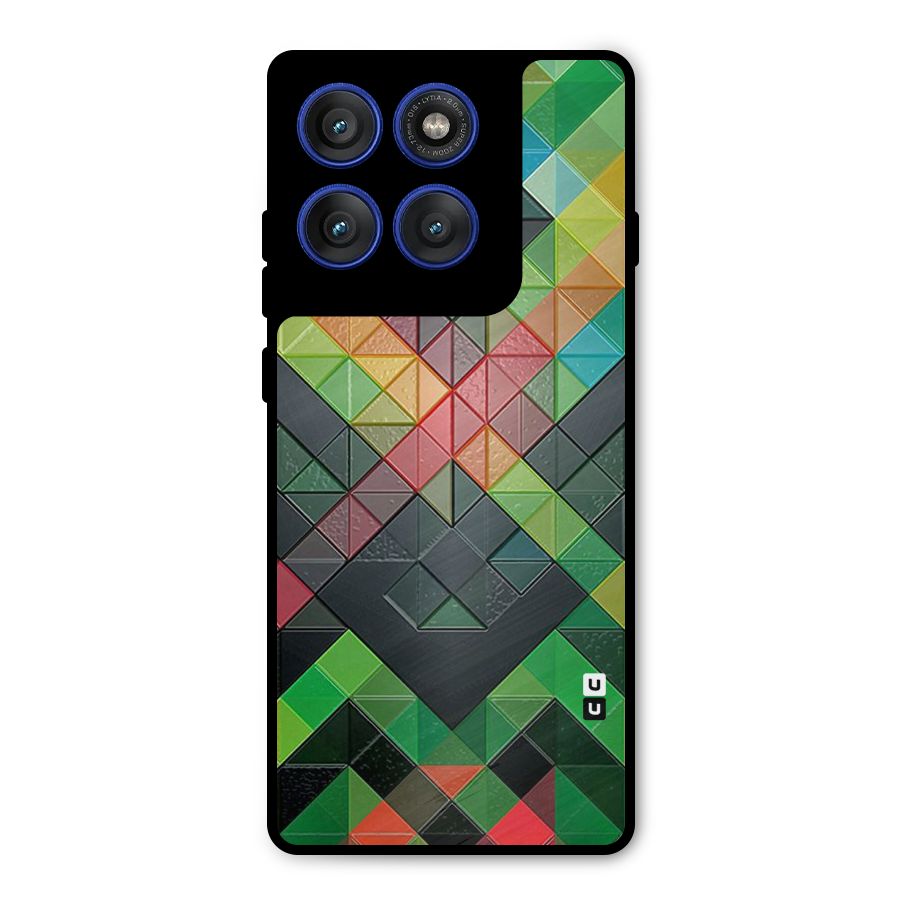 Too Much Colors Pattern Metal Back Case for Motorola Edge 60 Pro