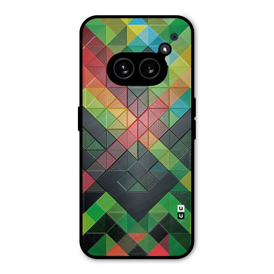 Too Much Colors Pattern Metal Back Case for Nothing Phone 2a Plus