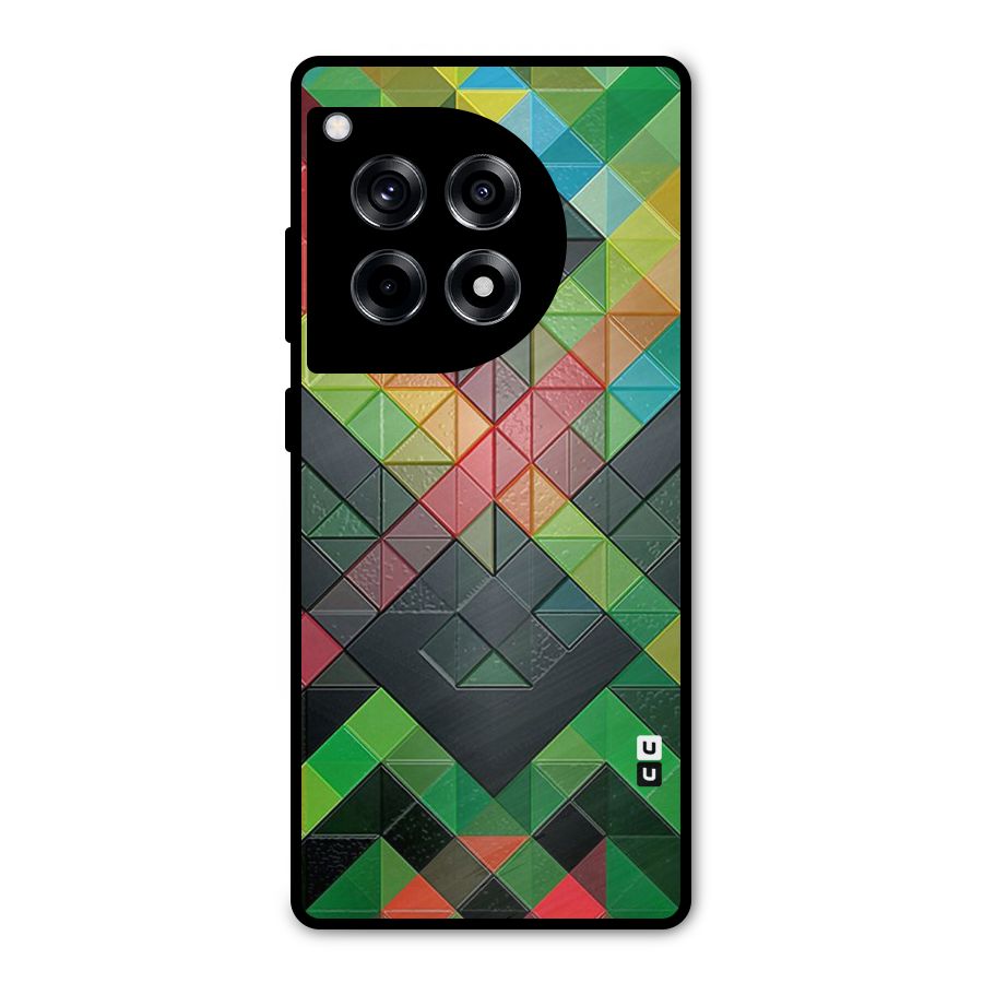 Too Much Colors Pattern Metal Back Case for OnePlus 12R