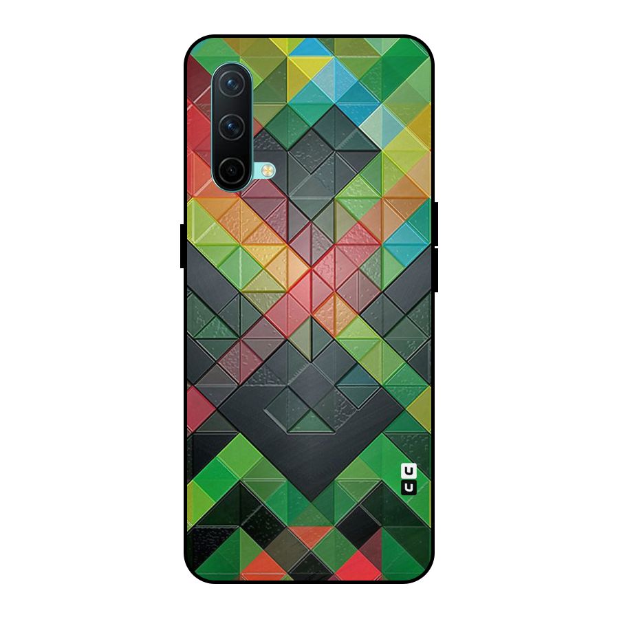 Too Much Colors Pattern Metal Back Case for OnePlus Nord CE 5G