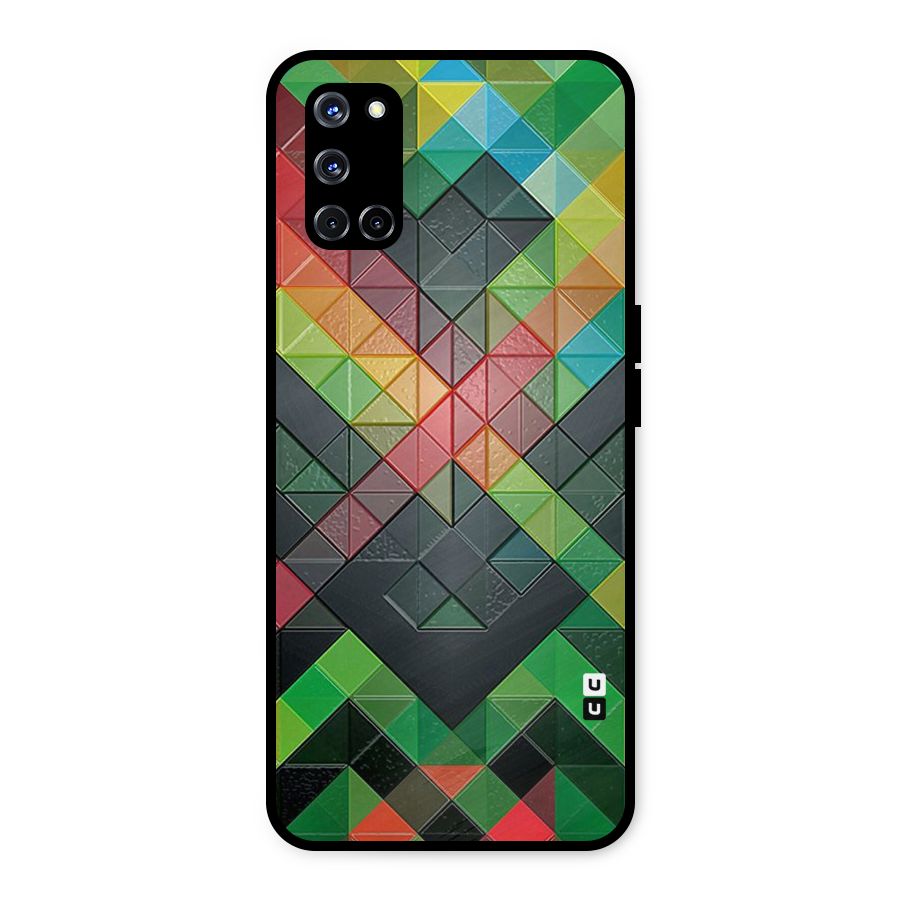 Too Much Colors Pattern Metal Back Case for Oppo A52