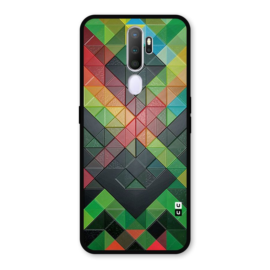 Too Much Colors Pattern Metal Back Case for Oppo A5 (2020)