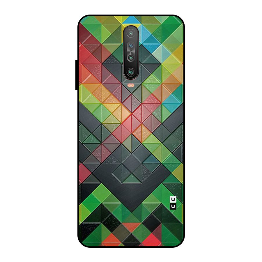 Too Much Colors Pattern Metal Back Case for Poco X2