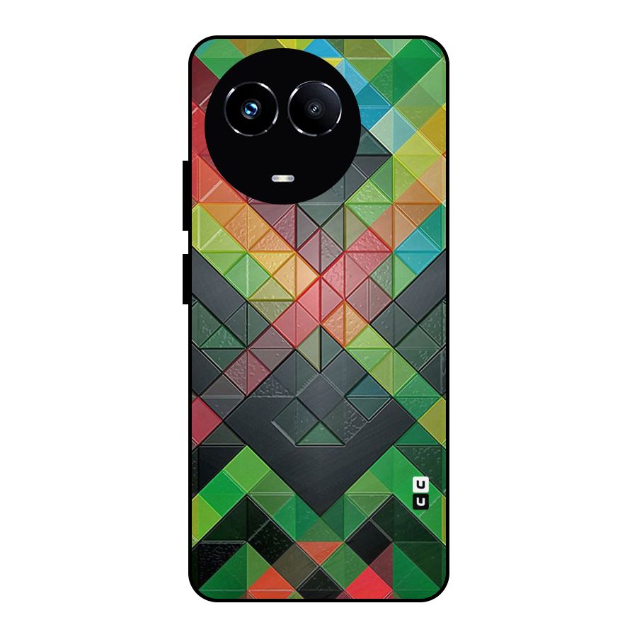 Too Much Colors Pattern Metal Back Case for Realme 11 5G