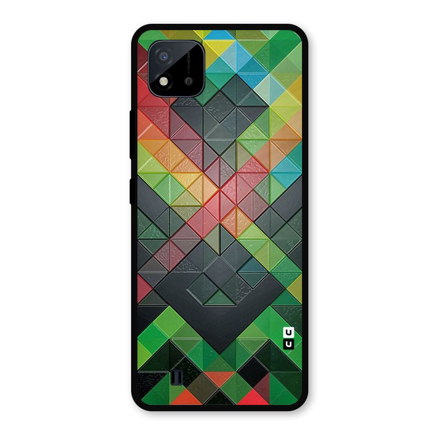 Too Much Colors Pattern Metal Back Case for Realme C11 2021