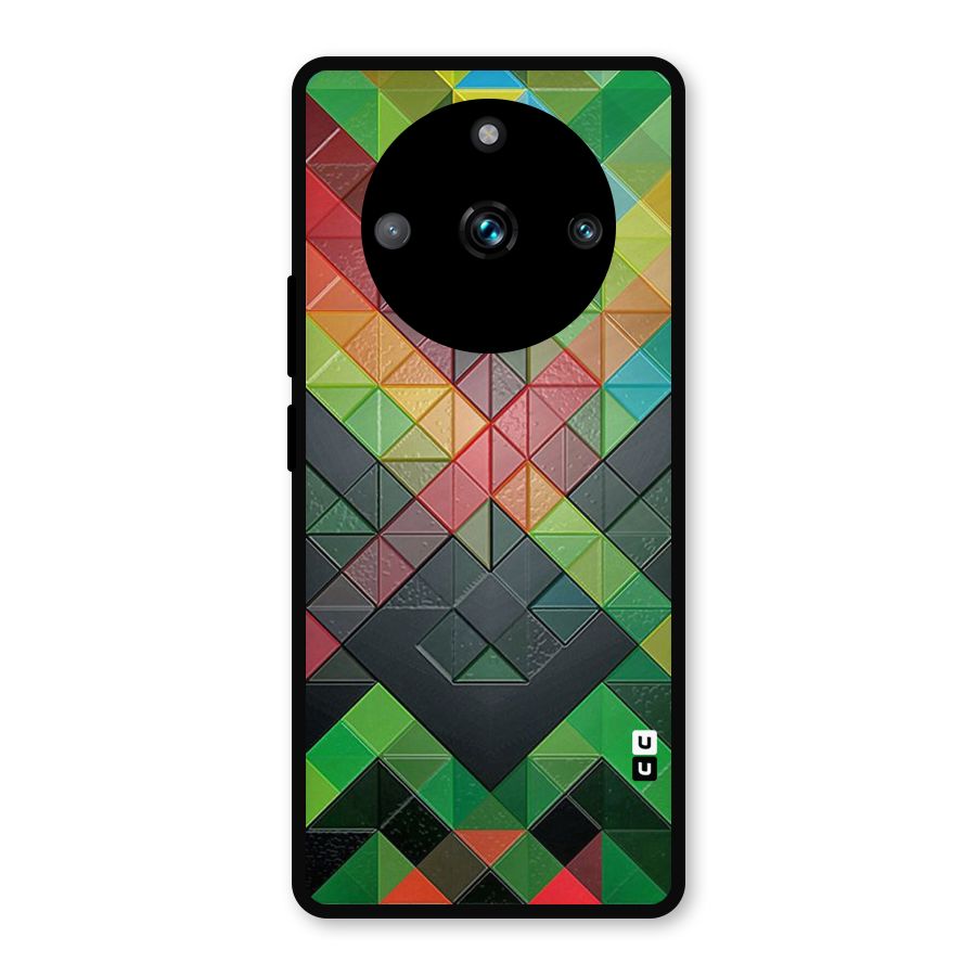 Too Much Colors Pattern Metal Back Case for Realme Narzo 60 Pro