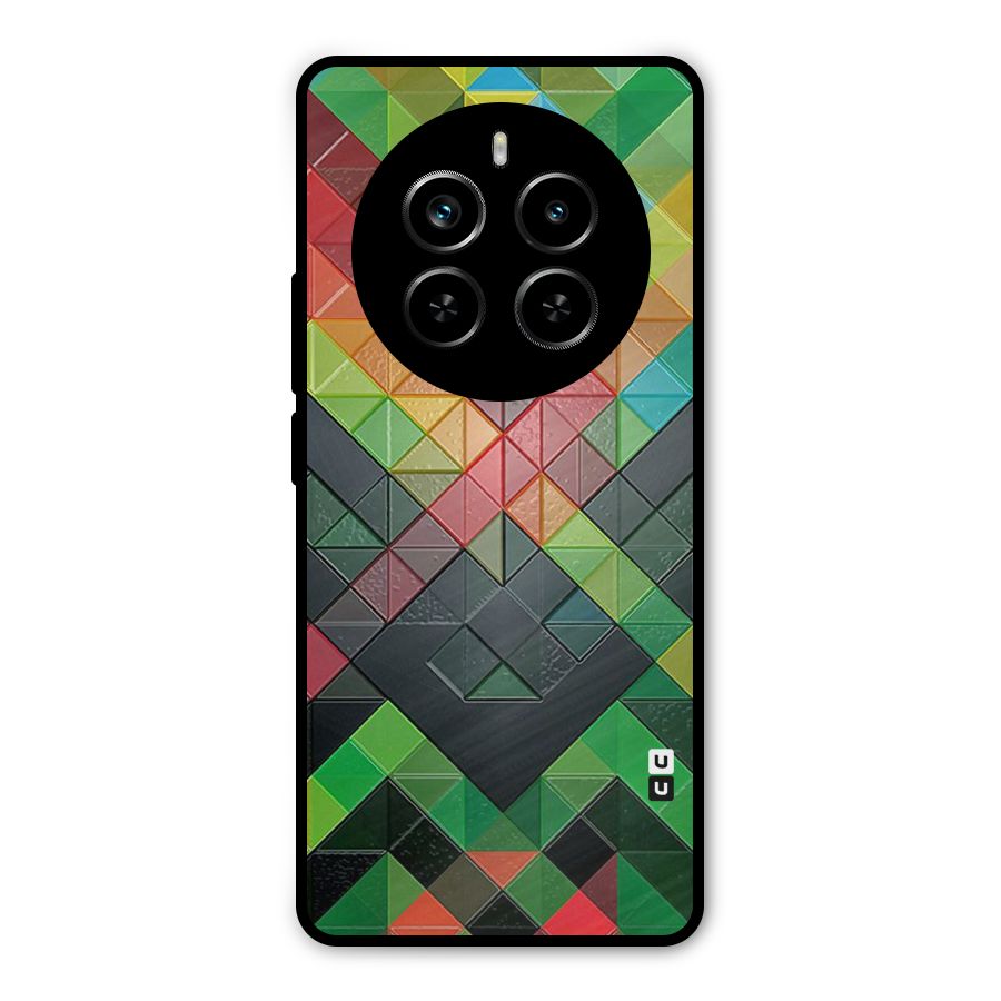 Too Much Colors Pattern Metal Back Case for Realme P1 Pro