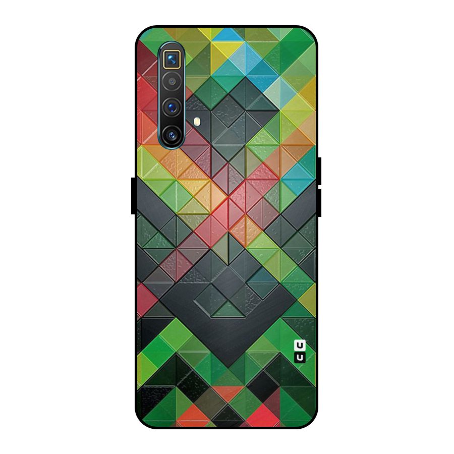 Too Much Colors Pattern Metal Back Case for Realme X3 SuperZoom