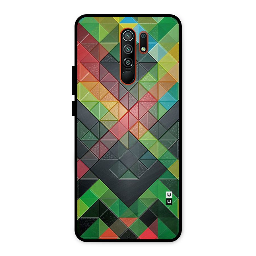 Too Much Colors Pattern Metal Back Case for Redmi 9 Prime