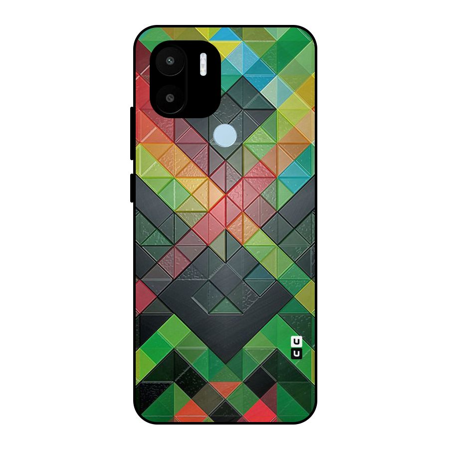 Too Much Colors Pattern Metal Back Case for Redmi A1+