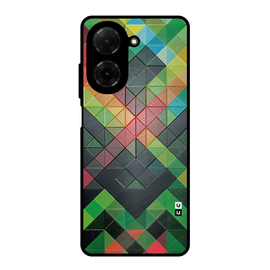Too Much Colors Pattern Metal Back Case for Redmi A5 4G