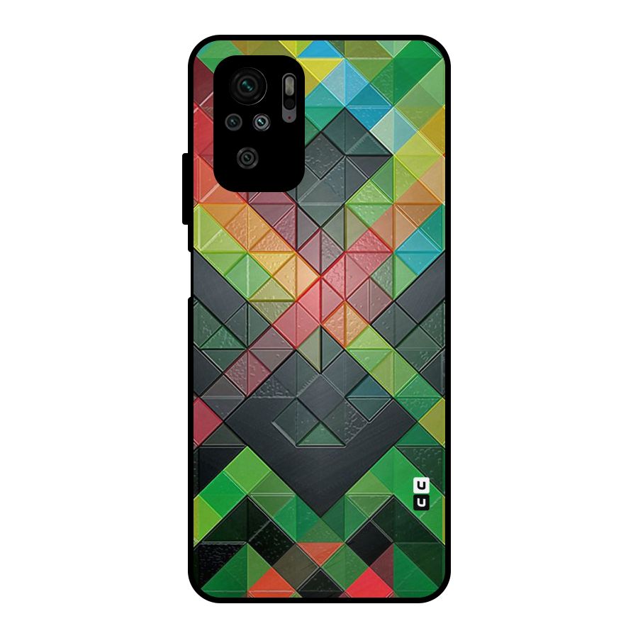 Too Much Colors Pattern Metal Back Case for Redmi Note 10S