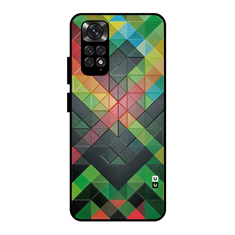 Too Much Colors Pattern Metal Back Case for Redmi Note 11 Pro