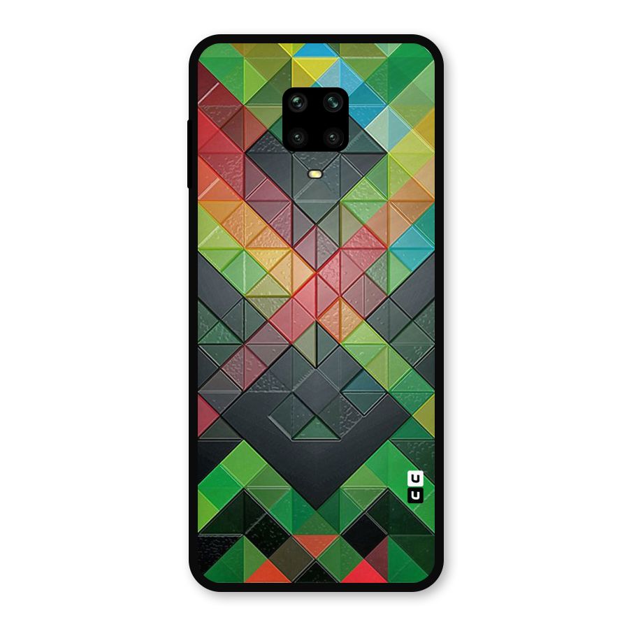 Too Much Colors Pattern Metal Back Case for Redmi Note 9 Pro Max