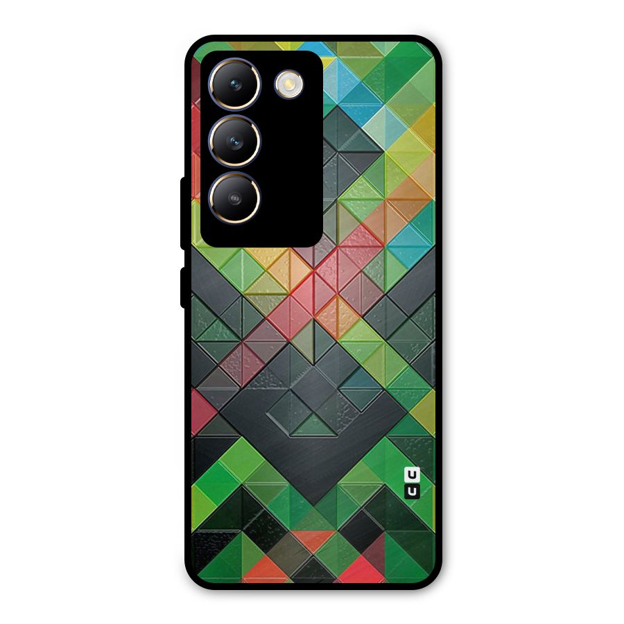 Too Much Colors Pattern Metal Back Case for Vivo T3 5G