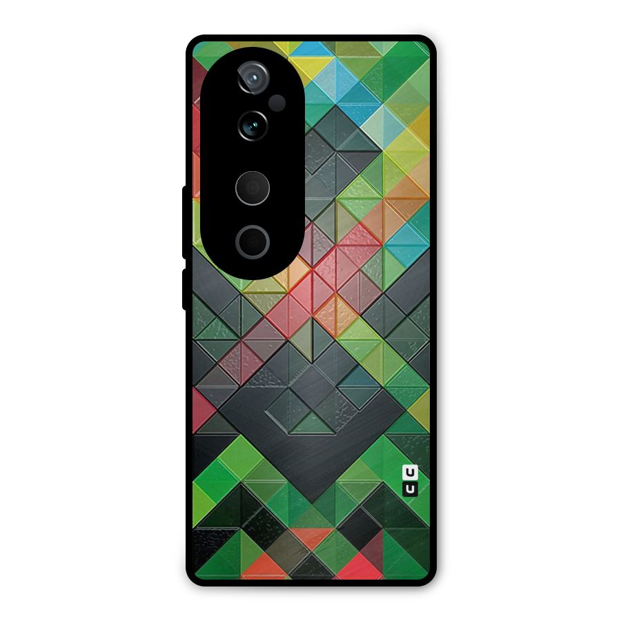 Too Much Colors Pattern Metal Back Case for Vivo T3 Ultra