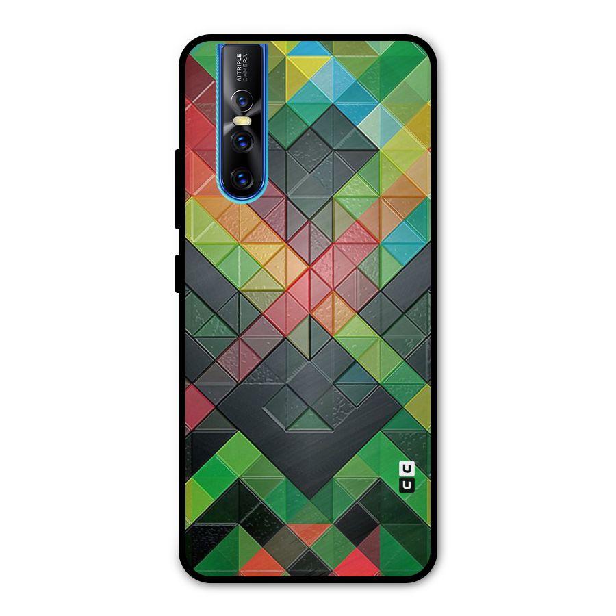 Too Much Colors Pattern Metal Back Case for Vivo V15 Pro