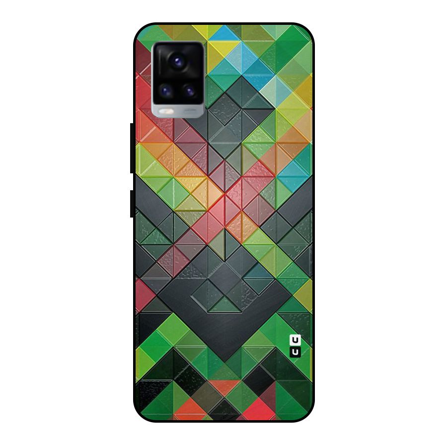 Too Much Colors Pattern Metal Back Case for Vivo V20