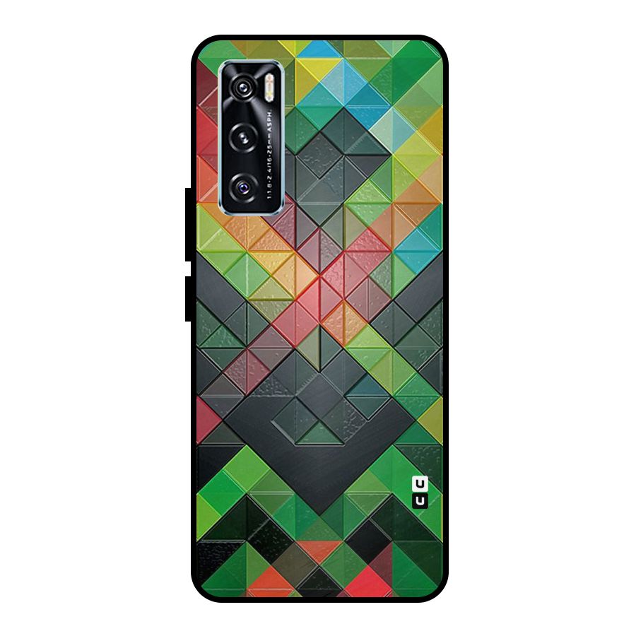 Too Much Colors Pattern Metal Back Case for Vivo V20 SE