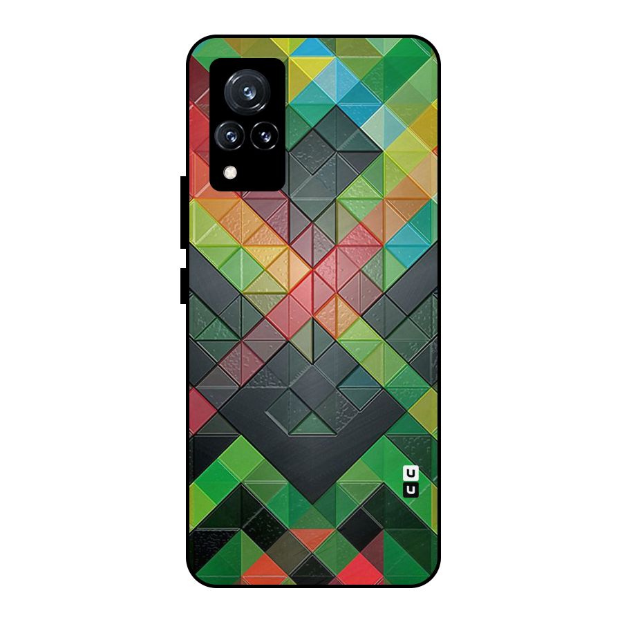 Too Much Colors Pattern Metal Back Case for Vivo V21 5G