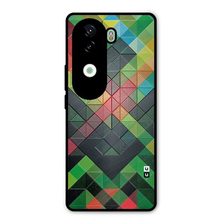 Too Much Colors Pattern Metal Back Case for Vivo V40e