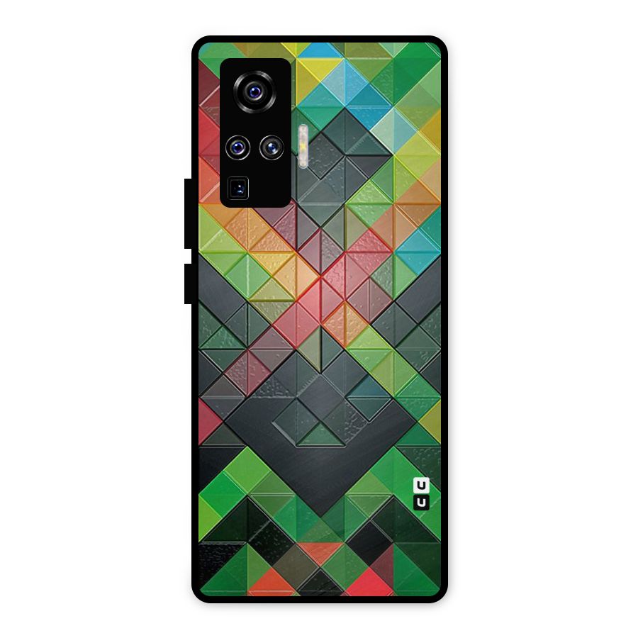 Too Much Colors Pattern Metal Back Case for Vivo X50 Pro