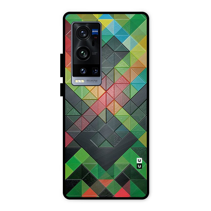 Too Much Colors Pattern Metal Back Case for Vivo X60 Pro Plus