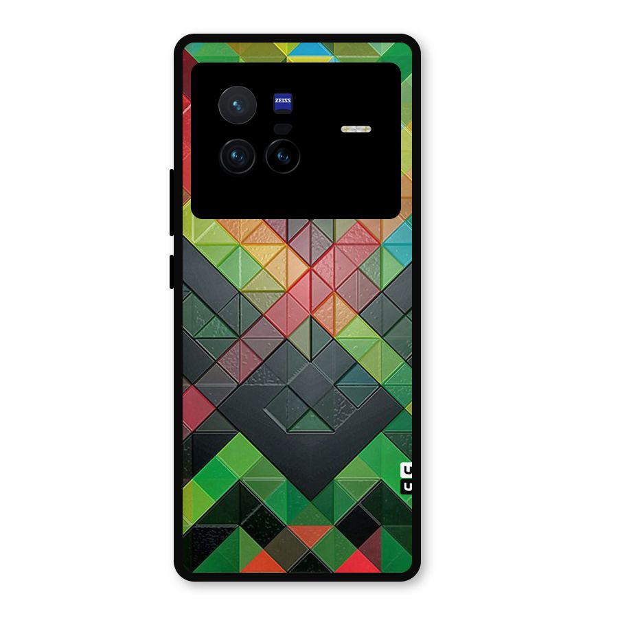 Too Much Colors Pattern Metal Back Case for Vivo X80