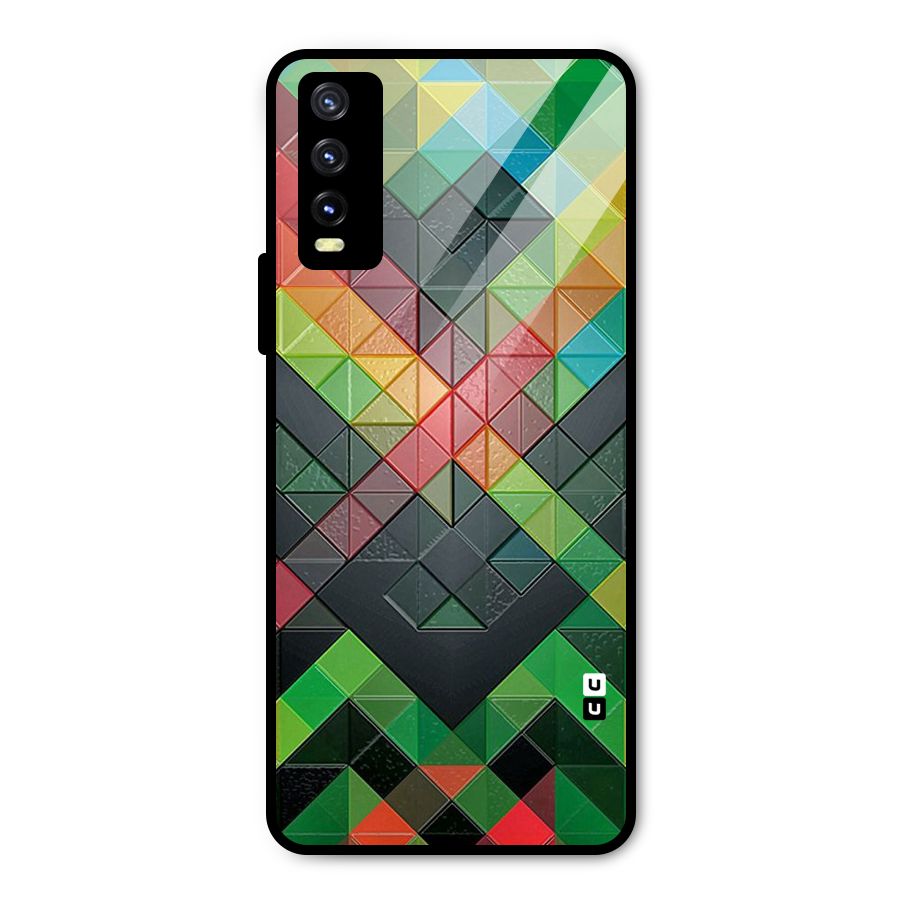Too Much Colors Pattern Metal Back Case for Vivo Y20 2021