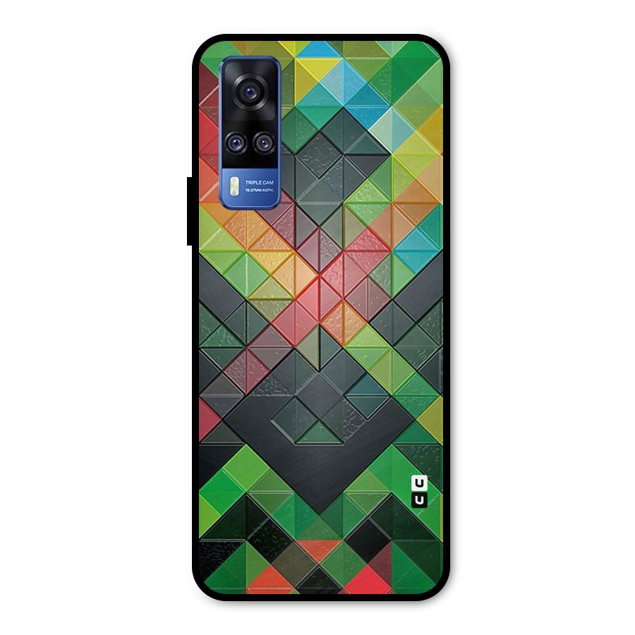 Too Much Colors Pattern Metal Back Case for Vivo Y51A