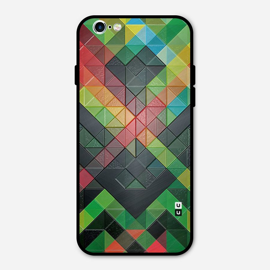 Too Much Colors Pattern Metal Back Case for iPhone 6 6s