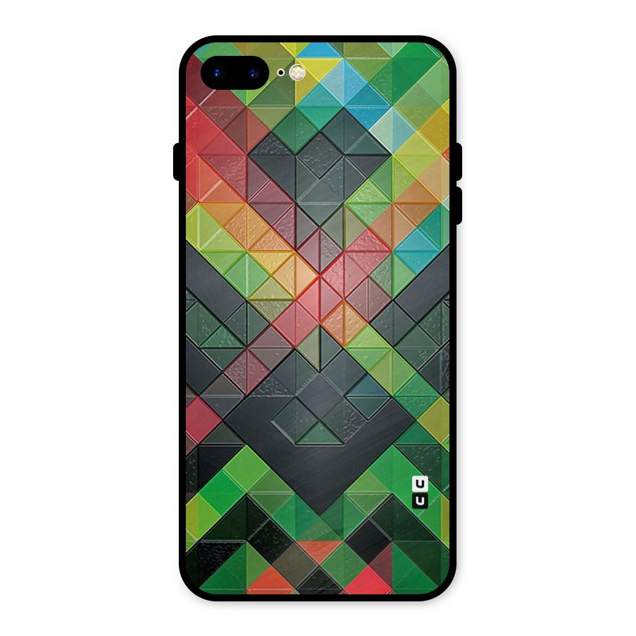 Too Much Colors Pattern Metal Back Case for iPhone 7 Plus
