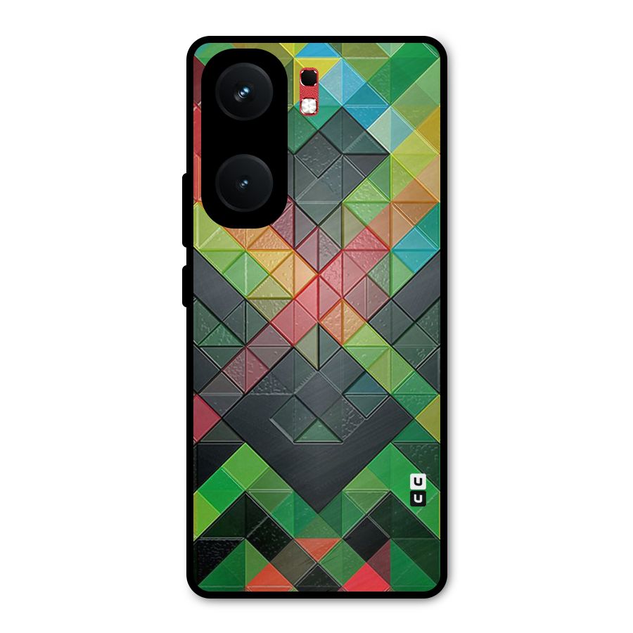 Too Much Colors Pattern Metal Back Case for iQOO Neo 9 Pro