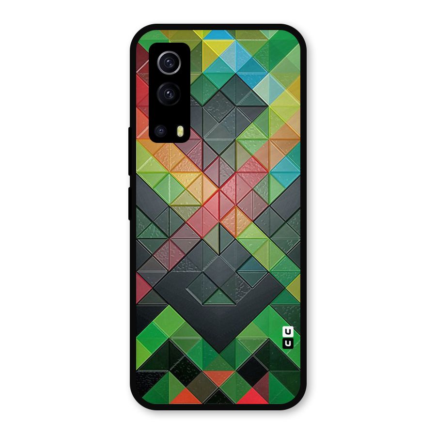 Too Much Colors Pattern Metal Back Case for iQOO Z3
