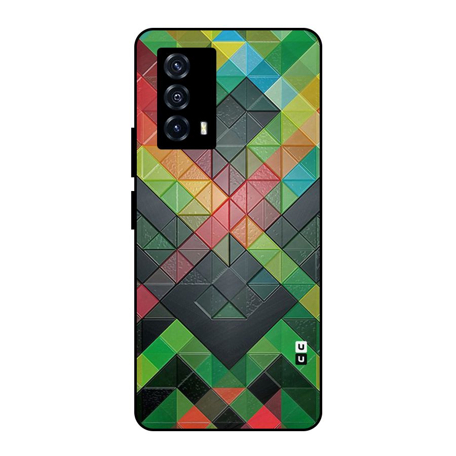 Too Much Colors Pattern Metal Back Case for iQOO Z5