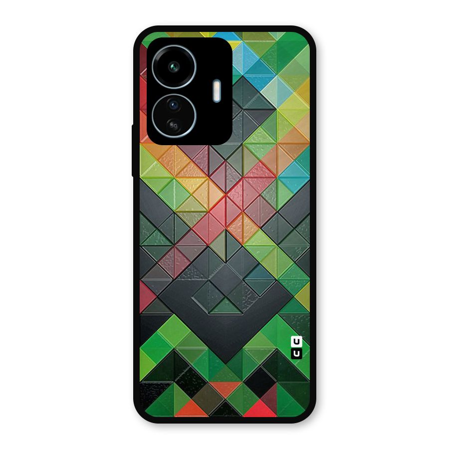 Too Much Colors Pattern Metal Back Case for vivo iQOO Z6 Lite 5G