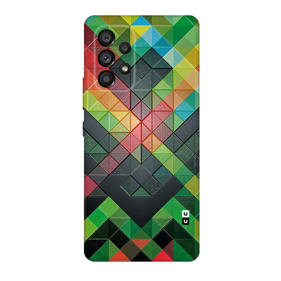 Too Much Colors Pattern Original Polycarbonate Back Case for Galaxy A53 5G