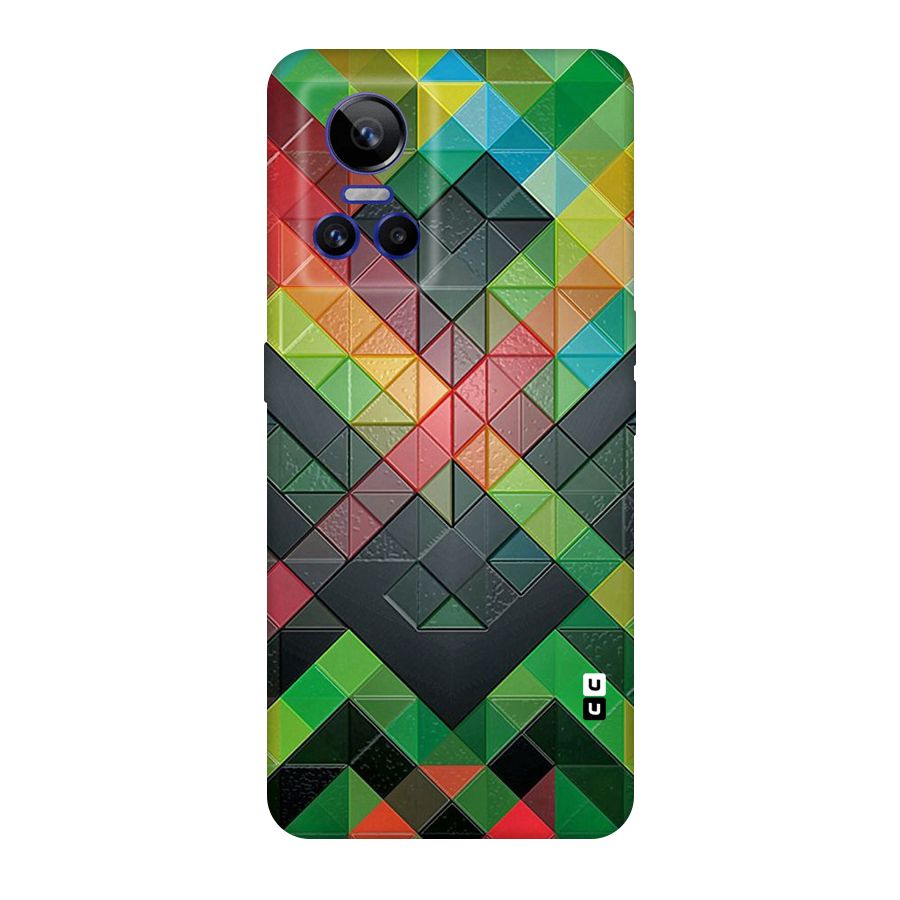 Too Much Colors Pattern Original Polycarbonate Back Case for Realme GT Neo 3