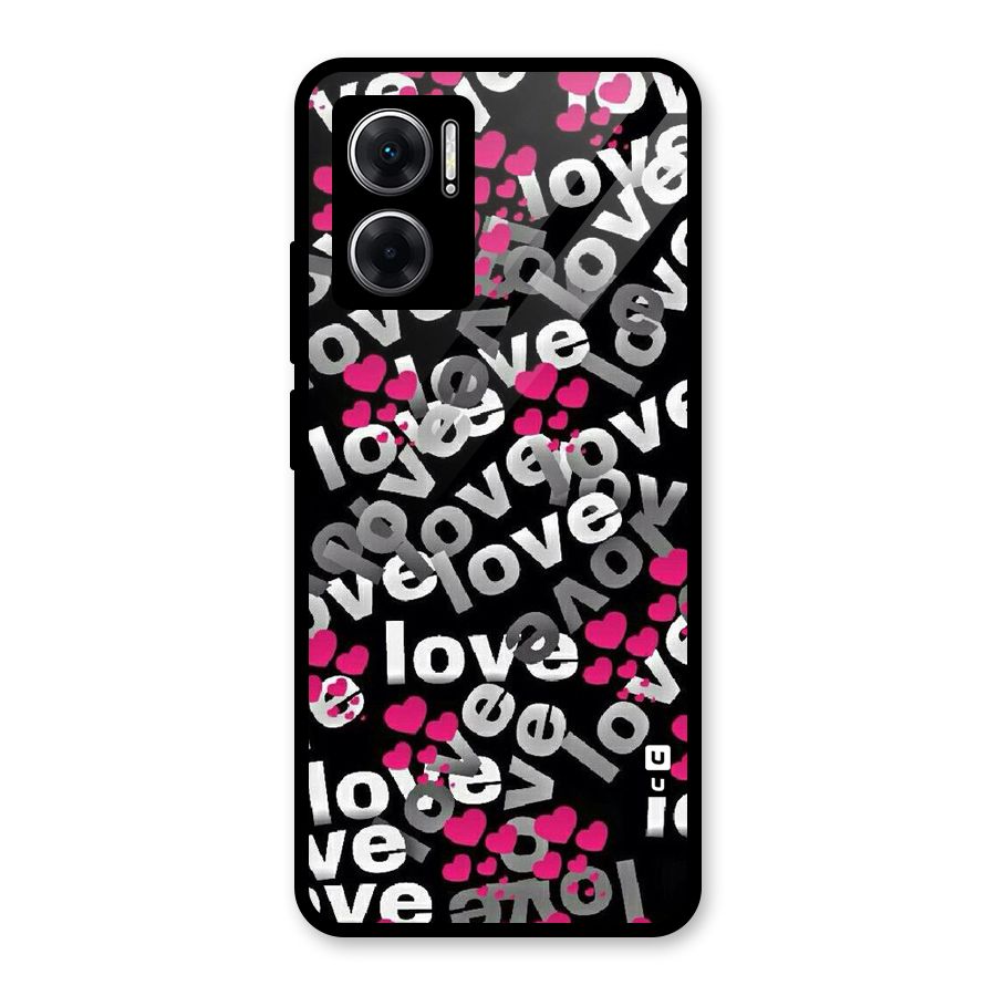 Too Much Love Glass Back Case for Redmi 11 Prime 5G