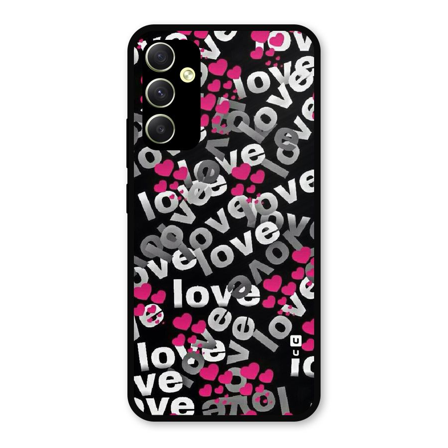 Too Much Love Metal Back Case for Galaxy A34