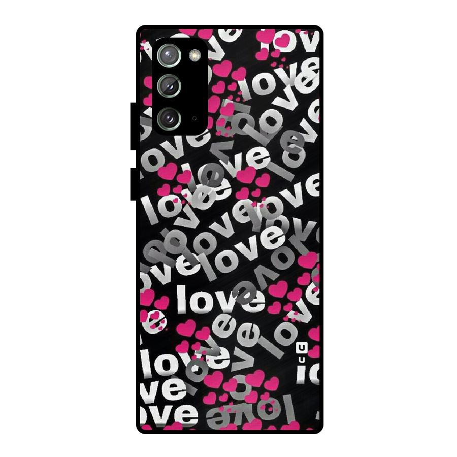 Too Much Love Metal Back Case for Galaxy Note 20