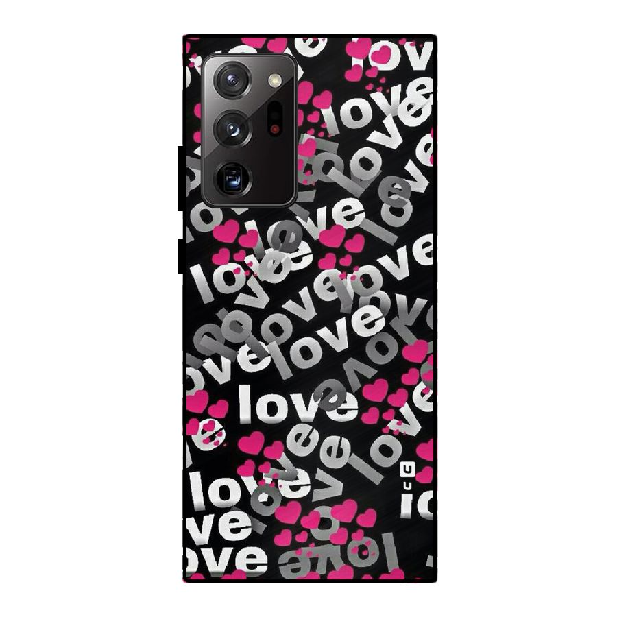 Too Much Love Metal Back Case for Galaxy Note 20 Ultra
