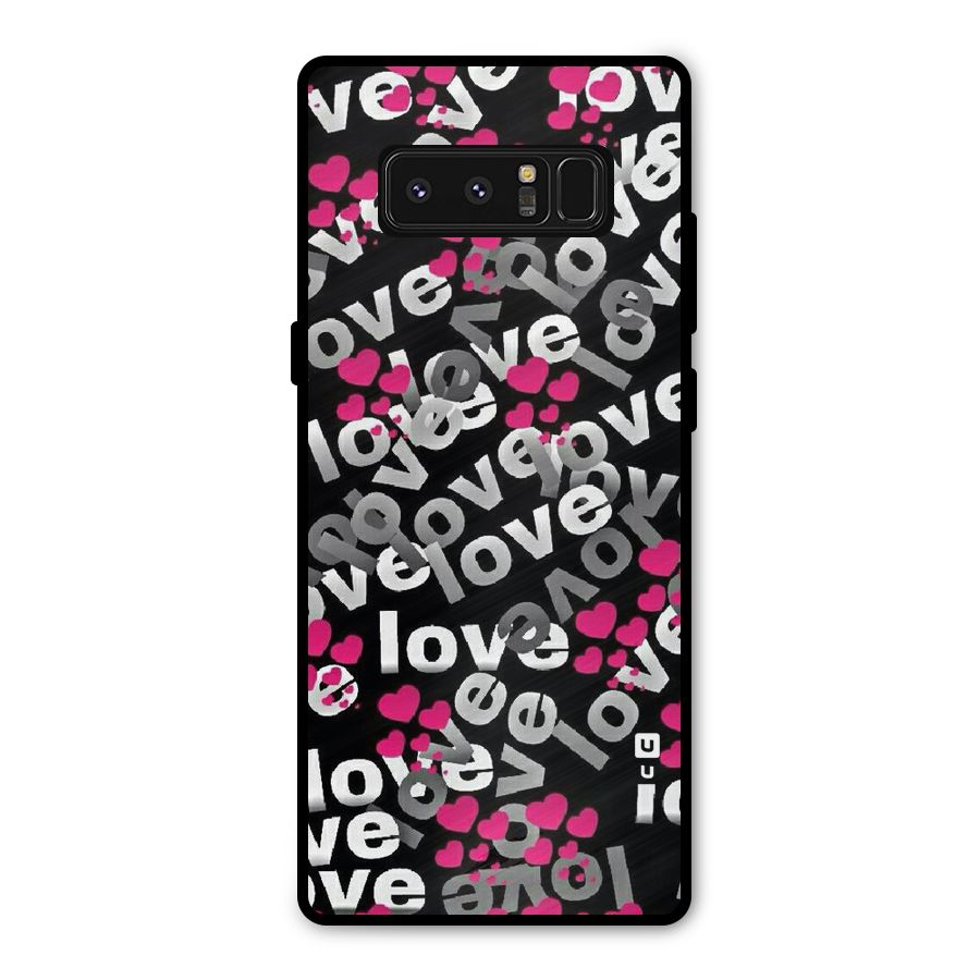 Too Much Love Metal Back Case for Galaxy Note 8